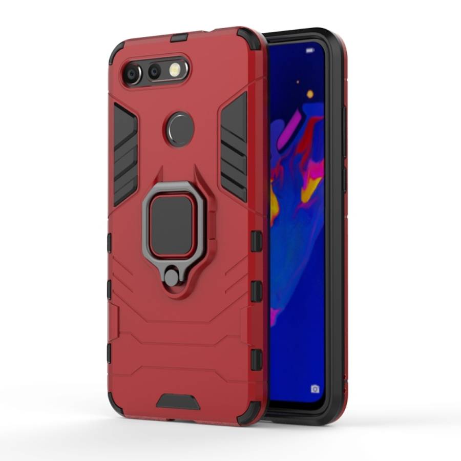 PC + TPU Shockproof Protective Case for Huawei Honor View 20, with Magnetic Ring Holder, For Huaw...
