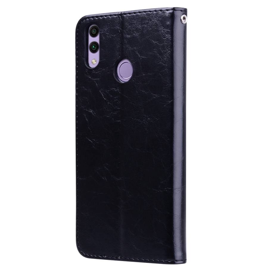 Business Style Oil Wax Texture Horizontal Flip Leather Case for Huawei Honor 8C, with Holder &amp...