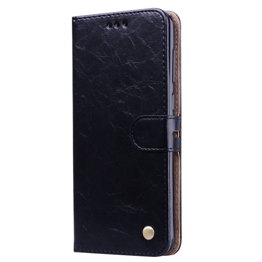 Business Style Oil Wax Texture Horizontal Flip Leather Case for Huawei Honor 8C, with Holder &amp...