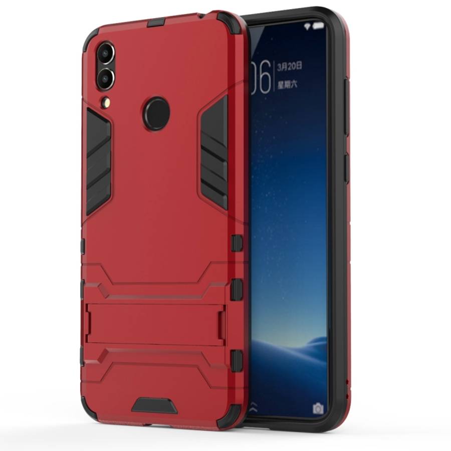 Shockproof PC + TPU Case for Huawei Honor 8C, with Holder, For Huawei Honor 8C, For Honor 8C