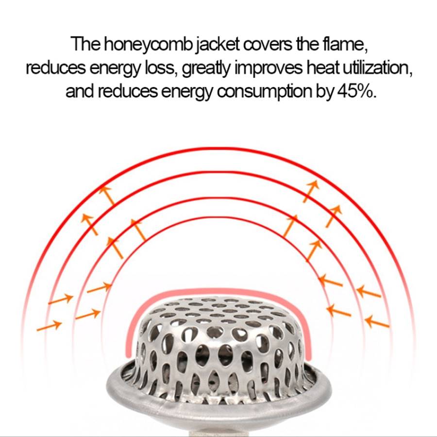 Portable Outdoor Split Type 11000W Backpack Three Core Furnace Anti-Blast Stove Cooking Tools