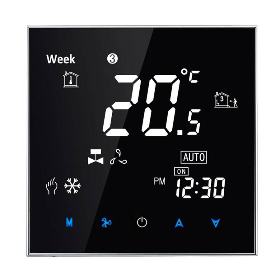 BAC-2000 Central Air Conditioning Type Touch LCD Digital 2-pipe Fan Coil Unit Room Thermostat, Di...
