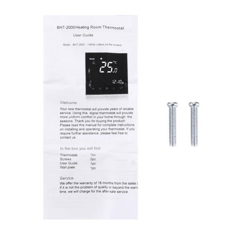 BAC-2000 Central Air Conditioning Type Touch LCD Digital 2-pipe Fan Coil Unit Room Thermostat, Di...