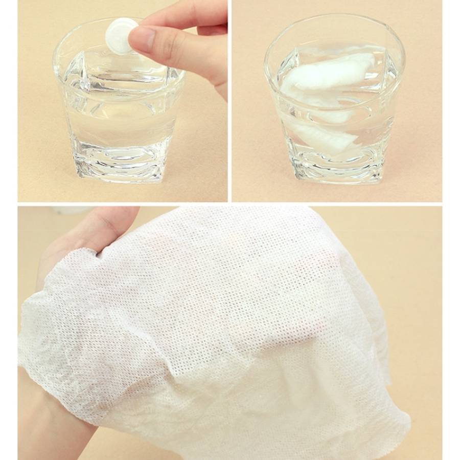 60 PCS Candy Style Portable Disposable Travel Cotton Towel, Size: 22*20cm