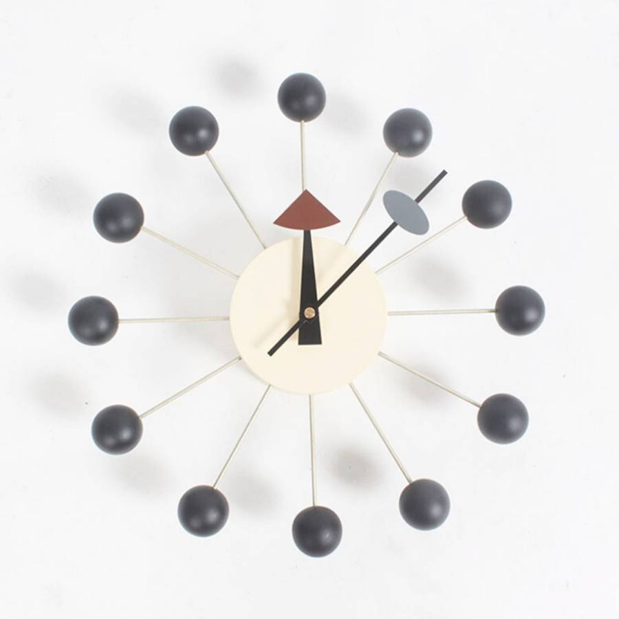 Stylish Background Minimalis Circular Balls Candy Wall Clock Creative Decoration Clock Ferris Whe...