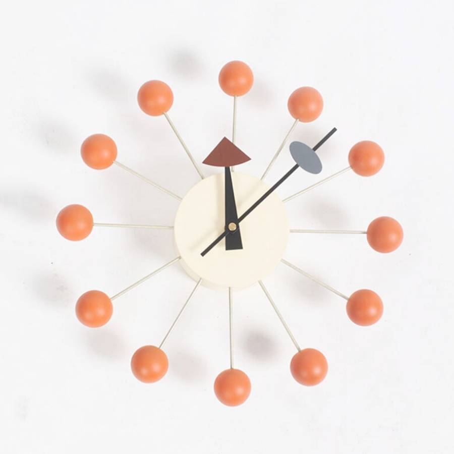 Stylish Background Minimalis Circular Balls Candy Wall Clock Creative Decoration Clock Ferris Whe...