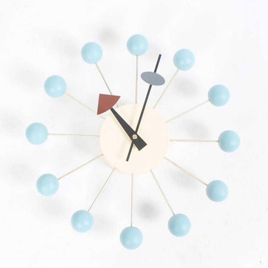 Stylish Background Minimalis Circular Balls Candy Wall Clock Creative Decoration Clock Ferris Whe...