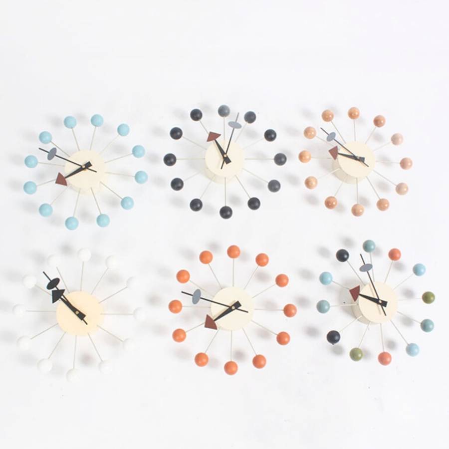 Stylish Background Minimalis Circular Balls Candy Wall Clock Creative Decoration Clock Ferris Whe...