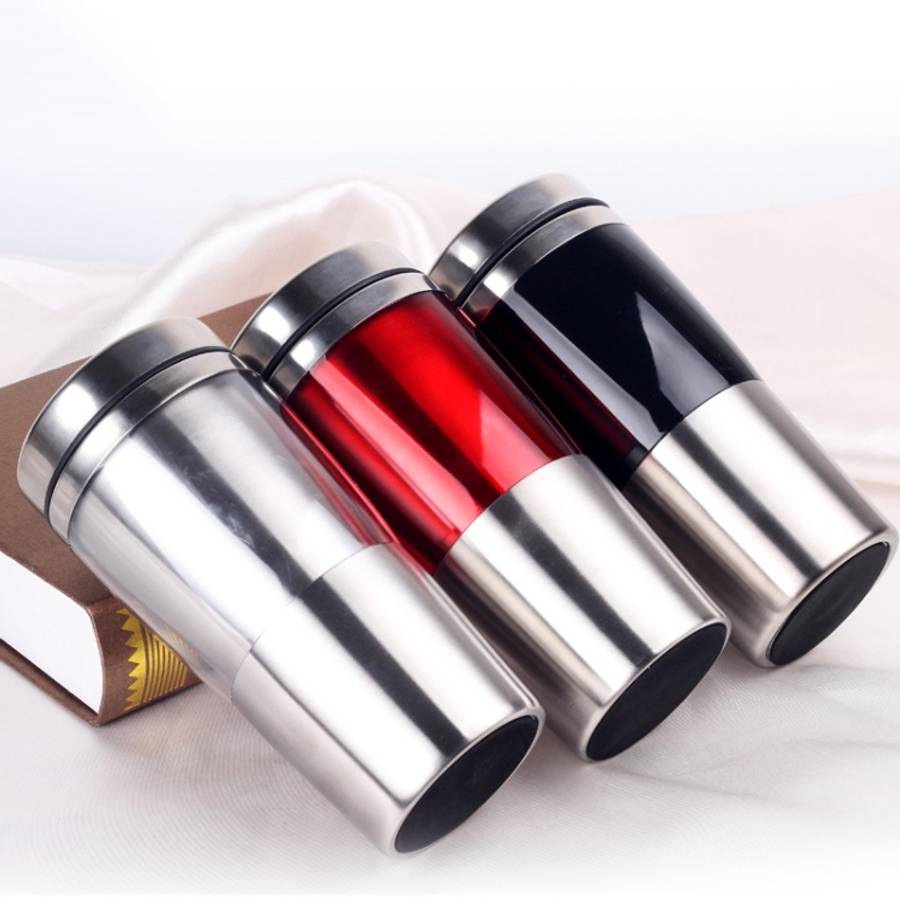 430ml  Double Insulated Stainless Steel Mug In-Car Using Business Water Bottle