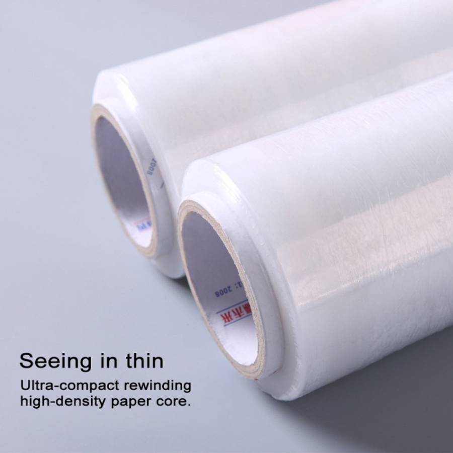 PE Transparent Stretch Wrap Film(Width: 30cm, Length: 200m)