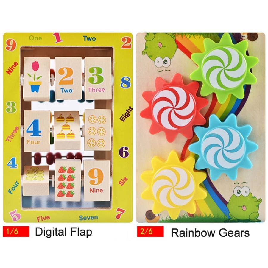 Multi-functional Wooden Gaming Treasure Box Toy