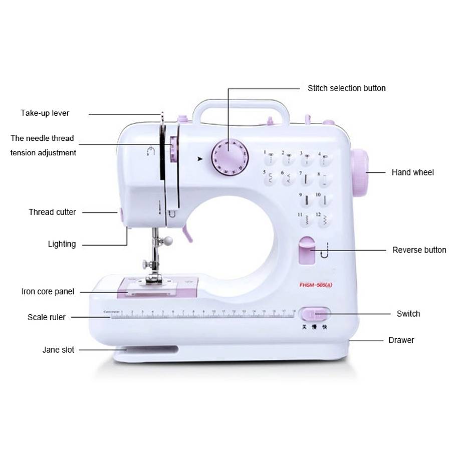 505A Household Desktop Mini Sewing Machine with Extension Table &amp; Gift Kit