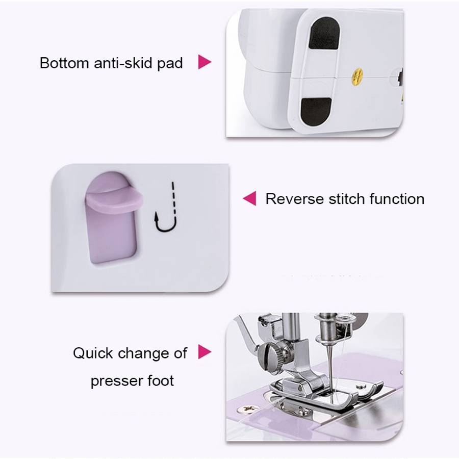 505A Household Desktop Mini Sewing Machine with Extension Table &amp; Gift Kit