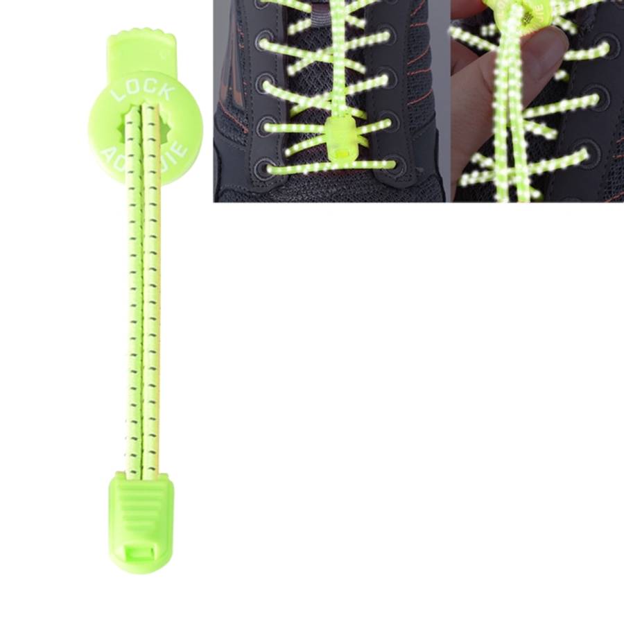 AONIJIE Unisex Adjustable Elastic Reflective Sports Lace Quick Lock Shoelace