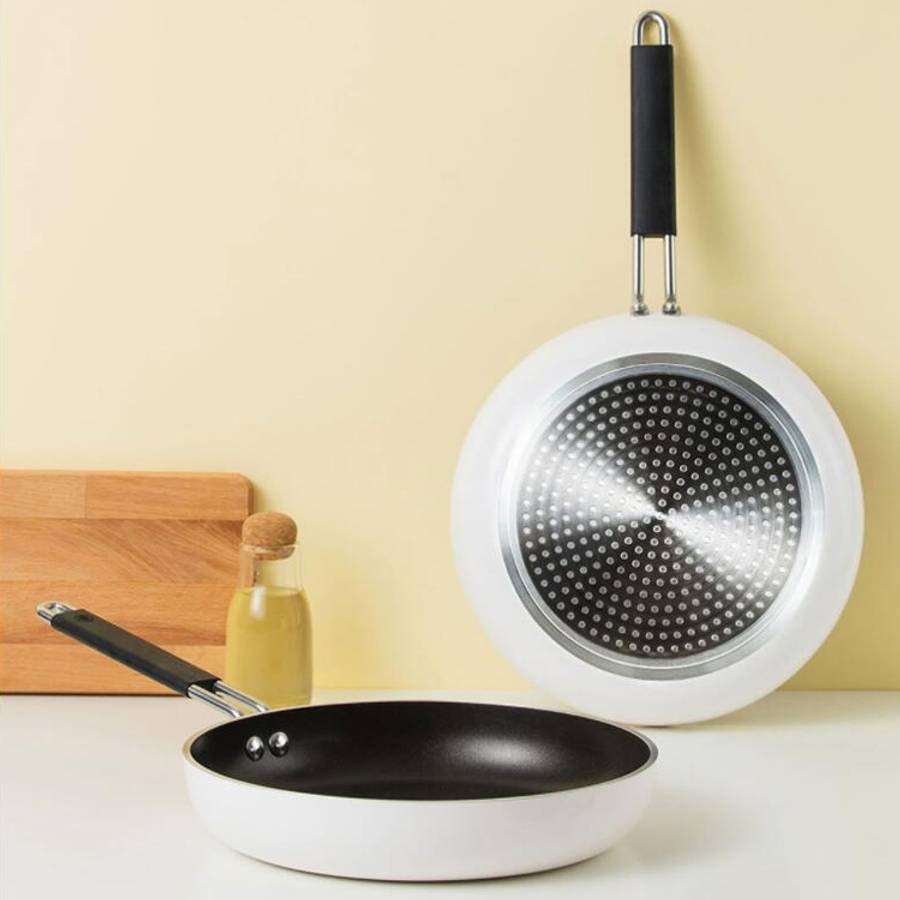 Original Xiaomi Youpin Non Stick Frying Pan Cooking Pot(White)