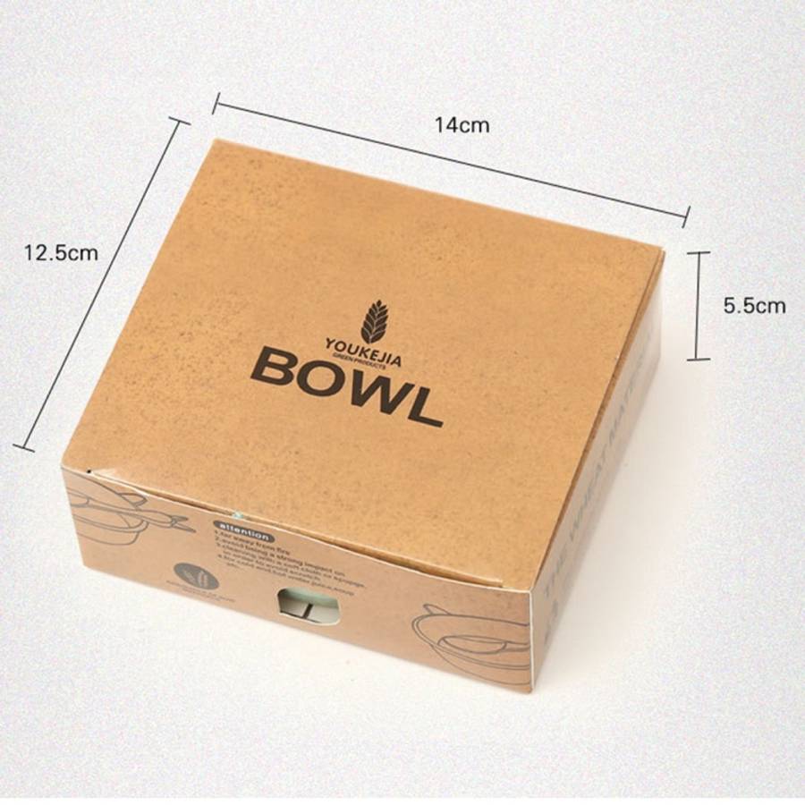 Balcherlam Baby Wheat Stalk Materials Bowls + Spoon Kit, Random Color Delivery