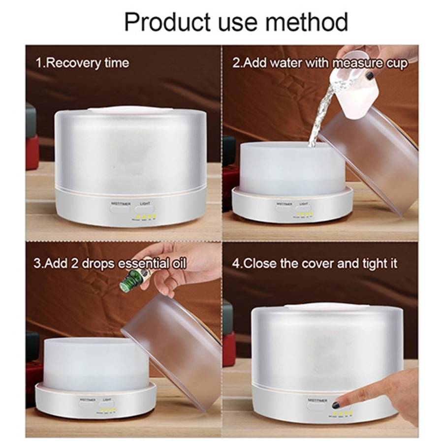 T700 Remote Control Clear White Air Humidifier Automatic Alcohol Sprayer Essential Oil Diffuser U...