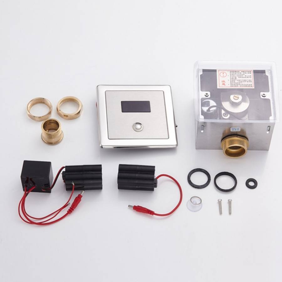 Recessed Wall in Type Flush Valve for Auto-induction Toilet, with Automatic and Manual Function DC