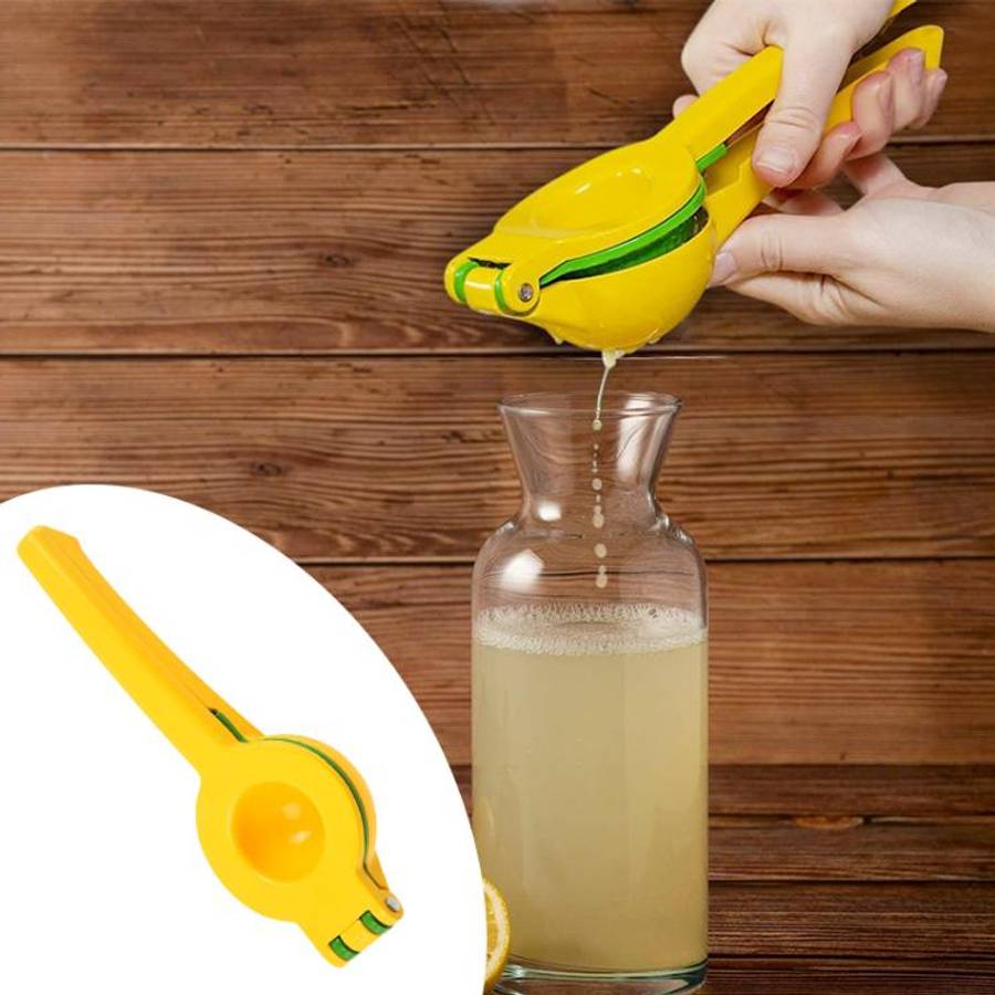 LsCook Aluminum Alloy Manual Dual Layers Lemon Juicer, Random Color Delivery