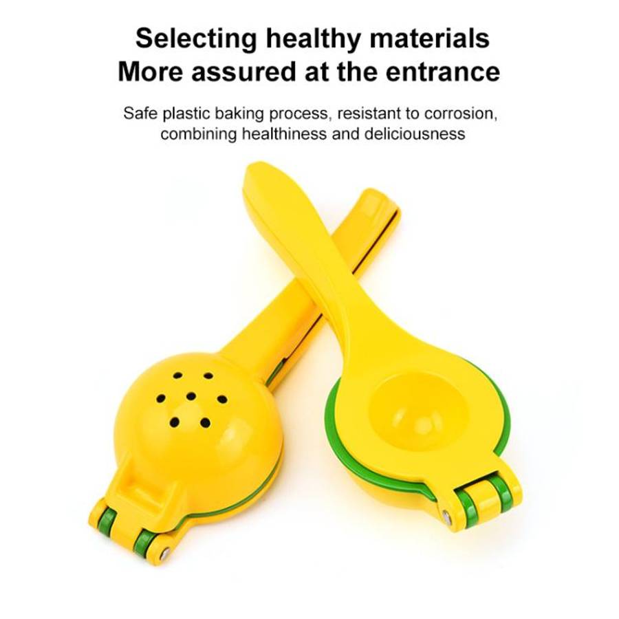 LsCook Aluminum Alloy Manual Dual Layers Lemon Juicer, Random Color Delivery