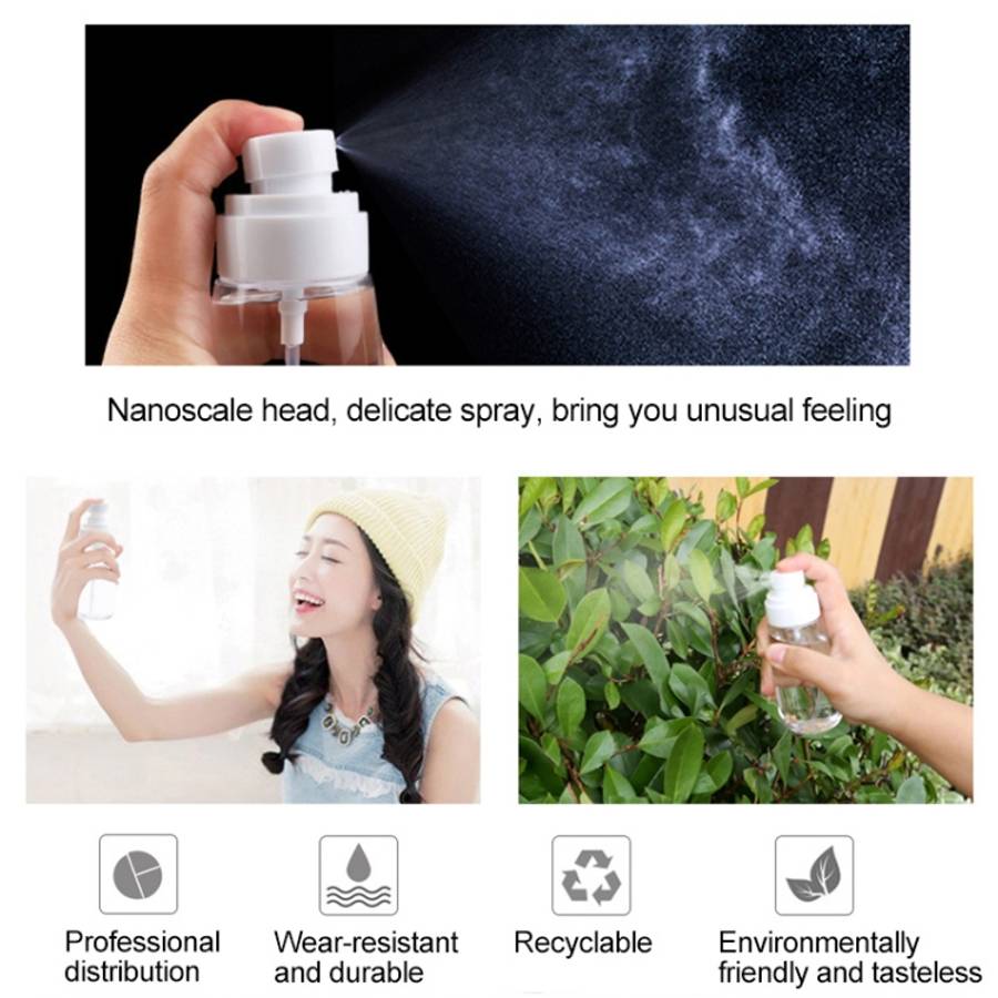 10 PCS Portable Refillable Plastic Fine Mist Perfume Spray Bottle Transparent Empty Spray Sprayer...