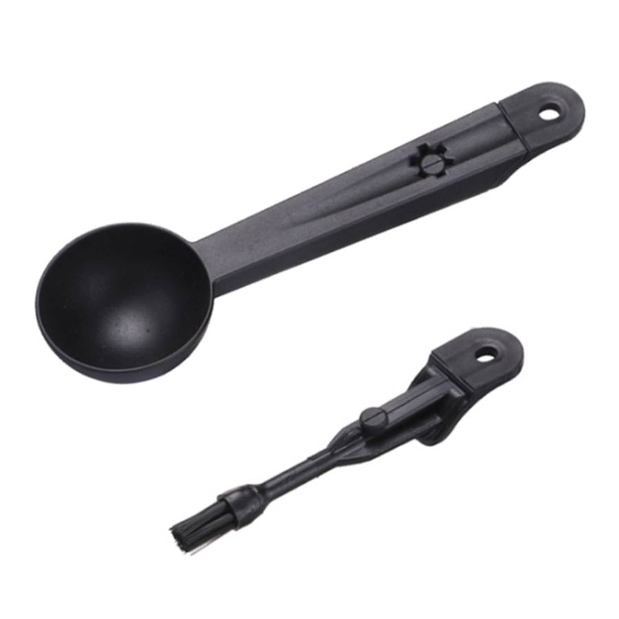 Coffee Machine Cleaning Brush Tool with Measure Scoop Spoon