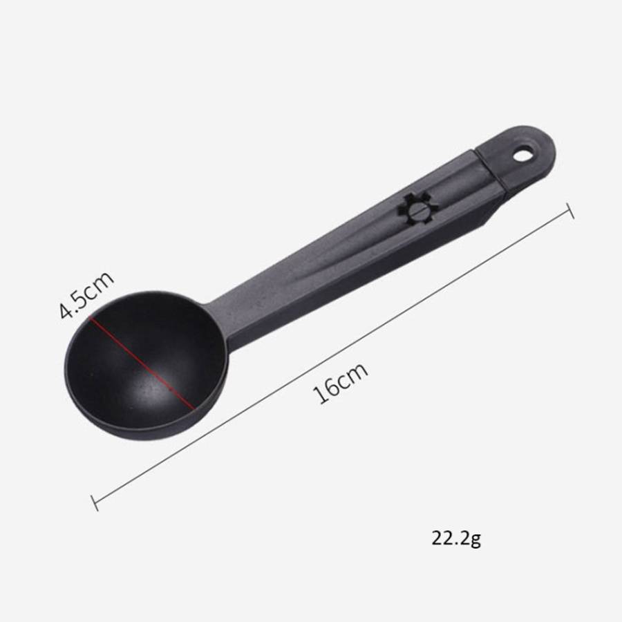 Coffee Machine Cleaning Brush Tool with Measure Scoop Spoon