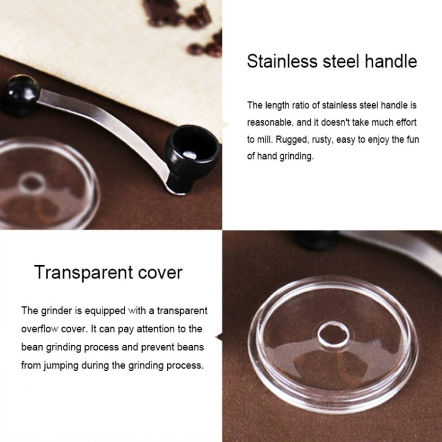 Portable Conical Burr Mill Manual Spice Herbs Hand Grinding Machine Coffee Grinder, Capacity: 36g