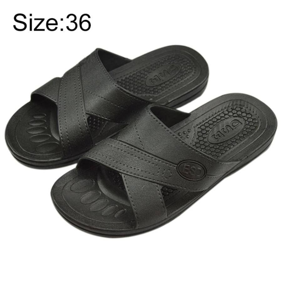 Anti-static Non-slip X-shaped Slippers, Size: 36, Size: 36 (Black), Size: 36 (Blue)