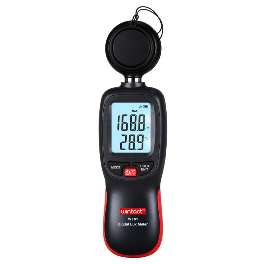 Wintact WT81 Digital Light Lux Meter for Factory / School / House Various Occasion, Range: 0-200,...