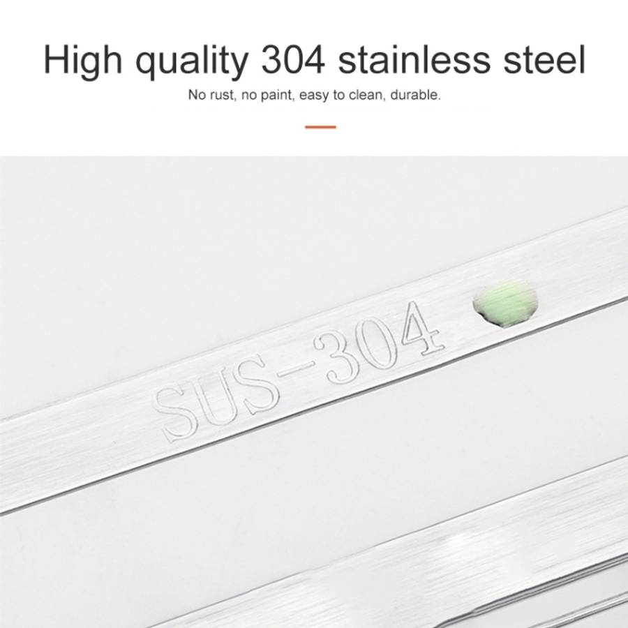 304 Stainless Steel Wall-mounted Kitchen Rack Hanging Knife Holder Double Cage Chopsticks Canister