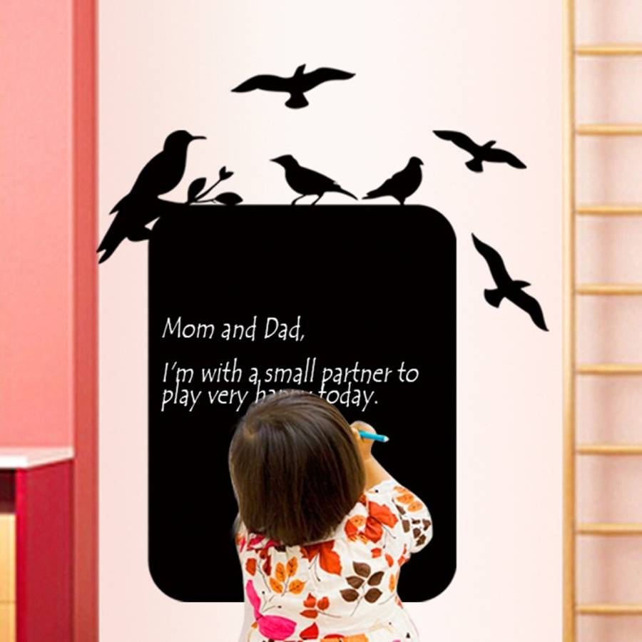 Thicker Blackboard Paste Wall Stickers Living Room Decoration Stickers Children Room Office Solid...