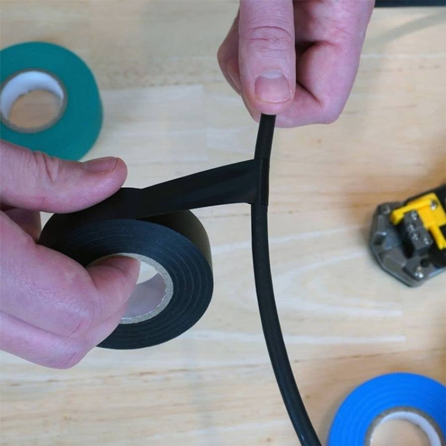 10 PCS 16mm Waterproof PVC Insulating Tare Electricians Electrical Tape(Black)