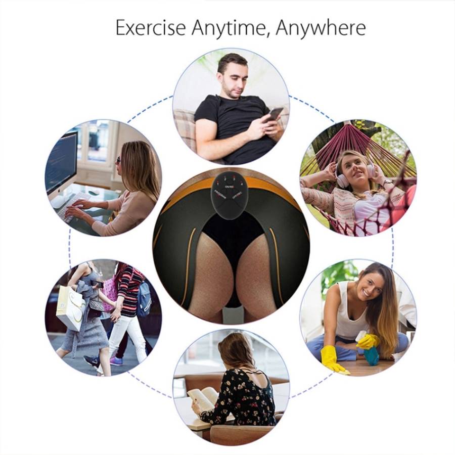 Intelligent Multi-function Hip Massager Hip Trainer, Buttock Sticker