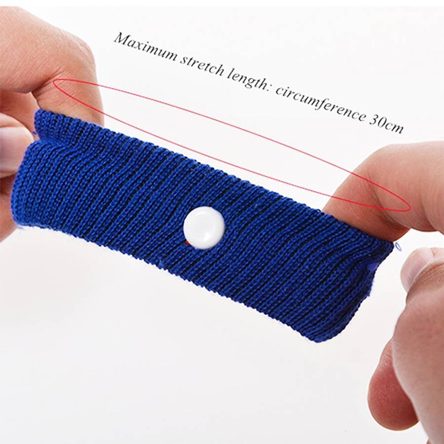 Physical Method Carsickness Prevention Antiemetic Polyester Wristband, One Pair, Black