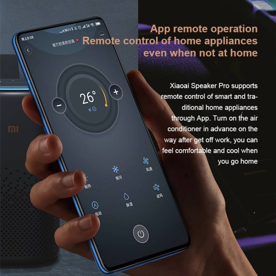 Xiaomi Xiaoai Speaker Pro with 750mL Large Sound Cavity Volume / AUX IN Wired Connection / Combo ...