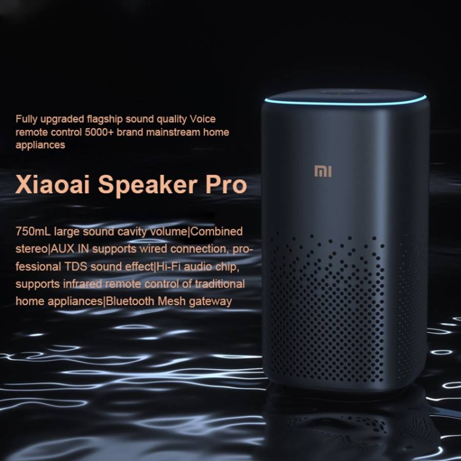Xiaomi Xiaoai Speaker Pro with 750mL Large Sound Cavity Volume / AUX IN Wired Connection / Combo ...