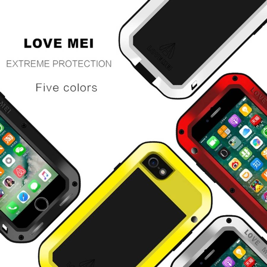 LOVE MEI for  iPhone 7 Professional and Powerful Dustproof Shockproof Anti-slip Metal Protective ...