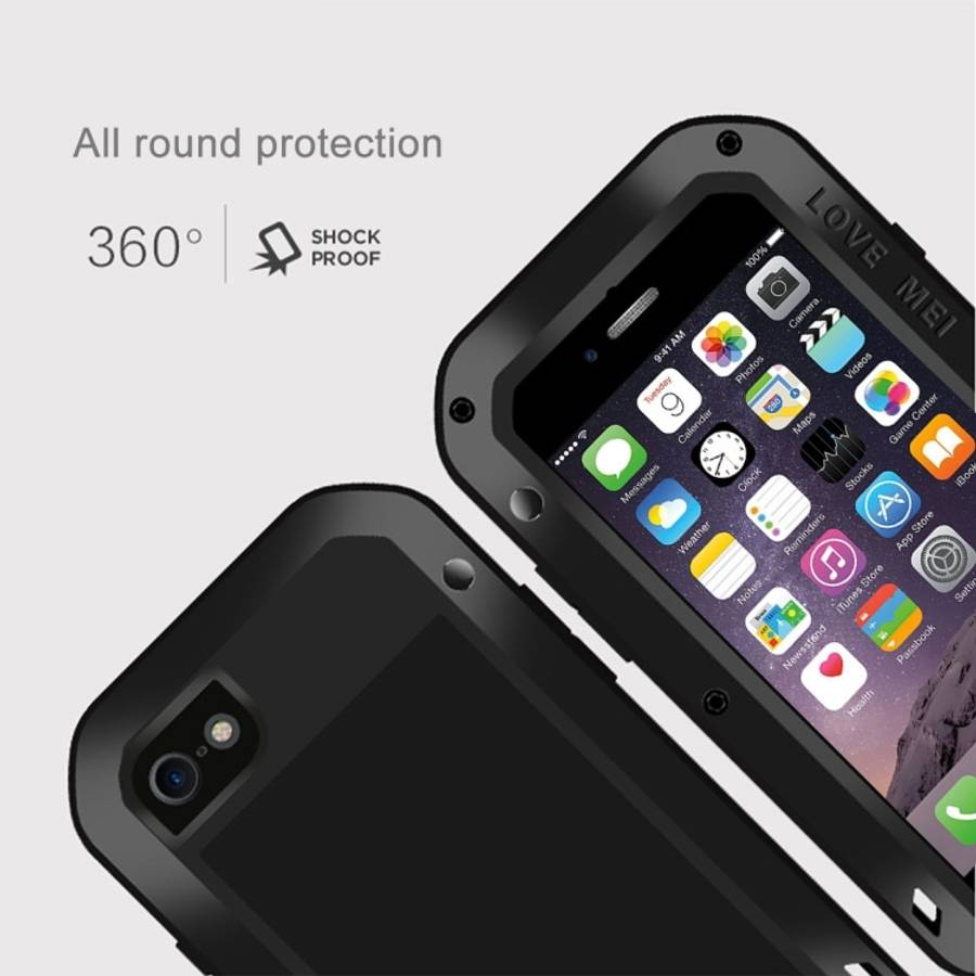 LOVE MEI for  iPhone 7 Professional and Powerful Dustproof Shockproof Anti-slip Metal Protective ...