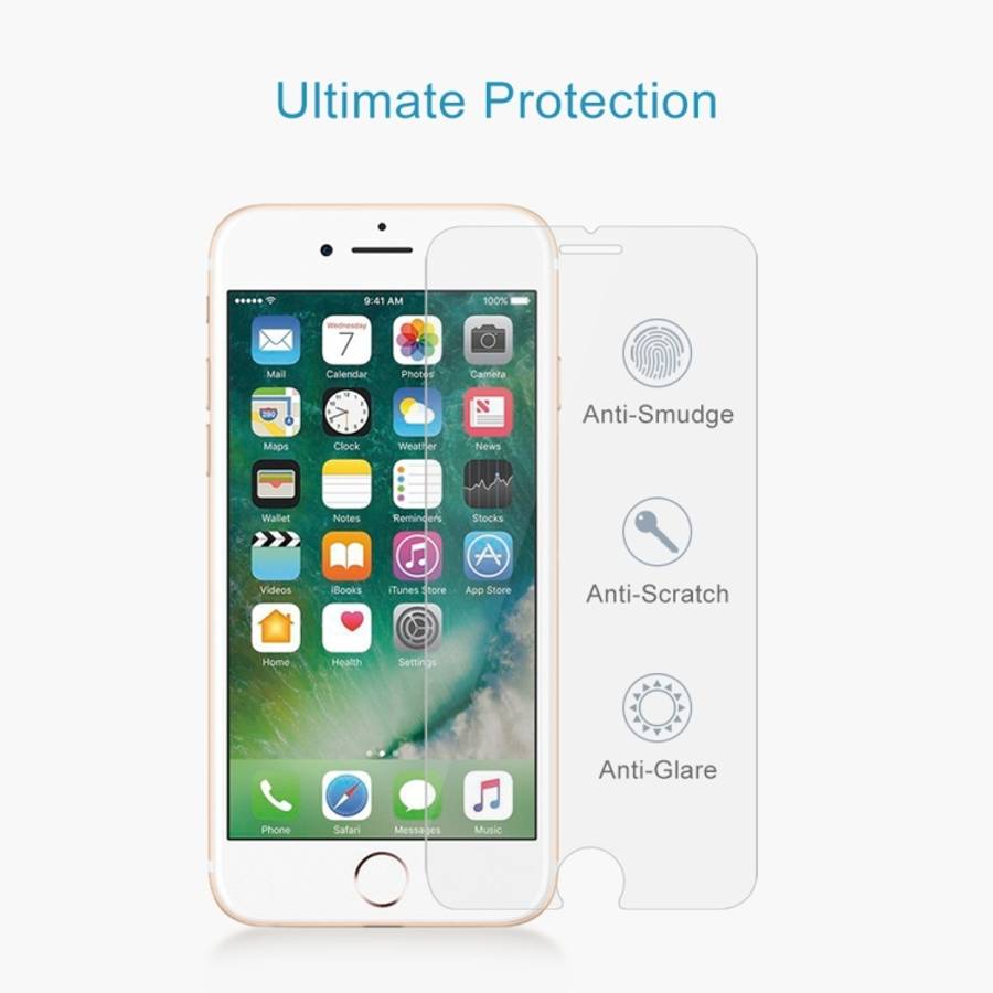 10 PCS for iPhone 8 Plus &amp; iPhone 7 Plus 0.26mm 9H Surface Hardness 2.5D Explosion-proof Temp...