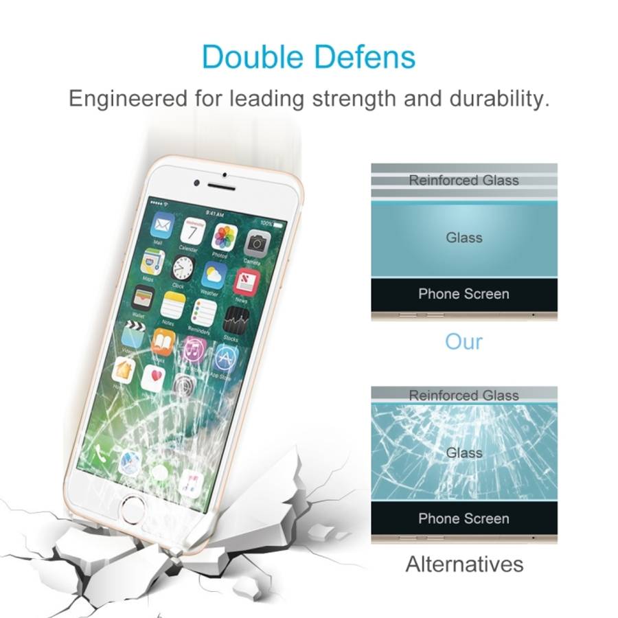 10 PCS for iPhone 8 Plus &amp; iPhone 7 Plus 0.26mm 9H Surface Hardness 2.5D Explosion-proof Temp...