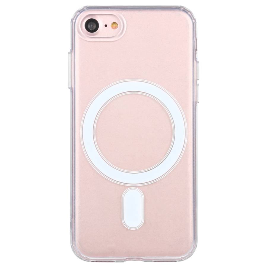 For iPhone SE 2020 / 8 Magsafe Case Simple Magnetic Ring All-inclusive Clear Crystal Acrylic PC +...