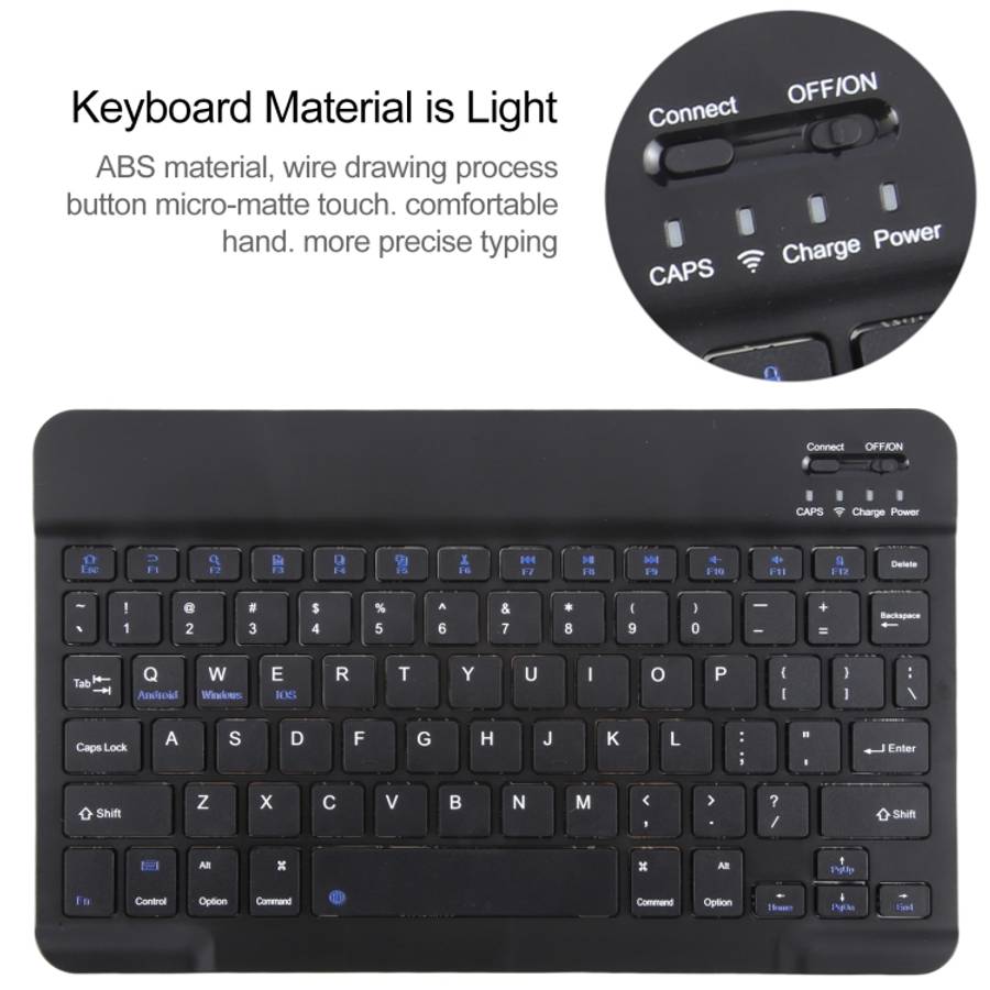 For iPad Pro 9.7 / 9.7 inch 2017 / 9.7 2018 / Air / Air 2 IP071 Separable ABS Smart Bluetooth Key...