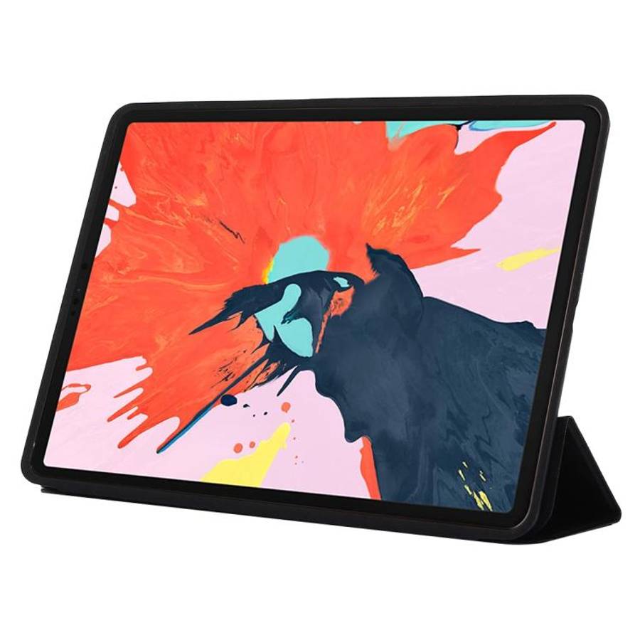 Horizontal Flip Solid Color Leather Case for iPad Pro 12.9 inch (2018), with Three-folding Holder...