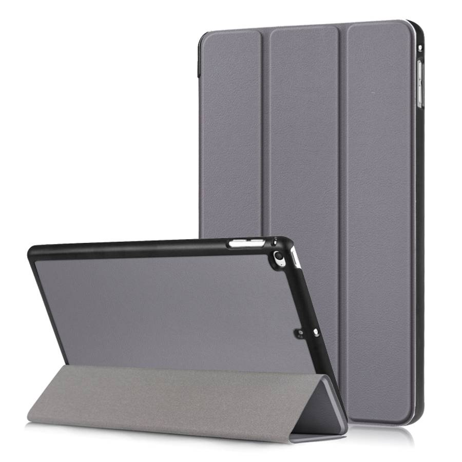Custer Texture Horizontal Flip Leather Case for  iPad Mini 2019 &amp; Mini 4, with Three-folding ...