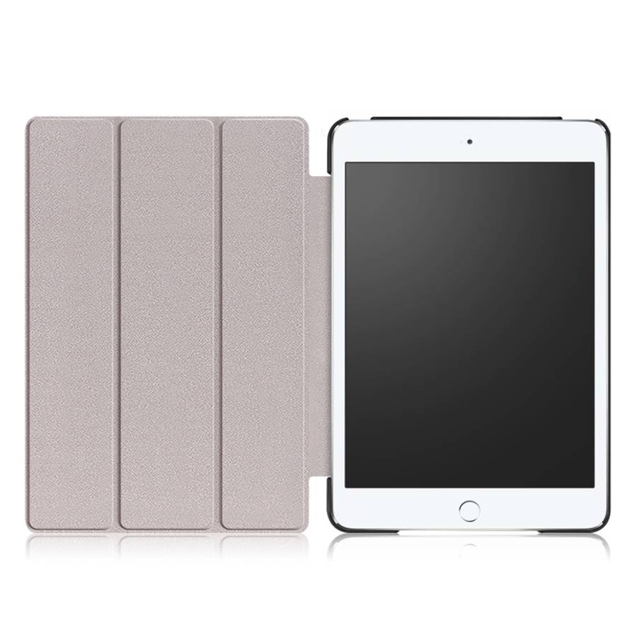 Custer Texture Horizontal Flip Leather Case for  iPad Mini 2019 &amp; Mini 4, with Three-folding ...