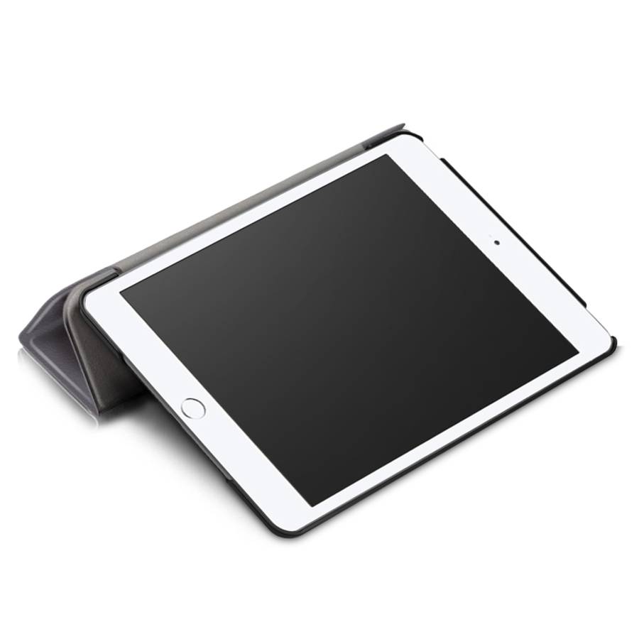Custer Texture Horizontal Flip Leather Case for  iPad Mini 2019 &amp; Mini 4, with Three-folding ...