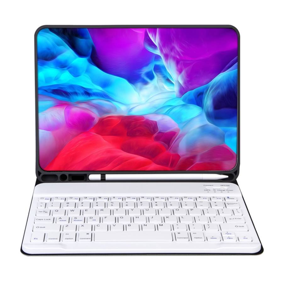 X-11B Skin Plain Texture Detachable Bluetooth Keyboard Tablet Case for iPad Pro 11 inch 2020 / 20...