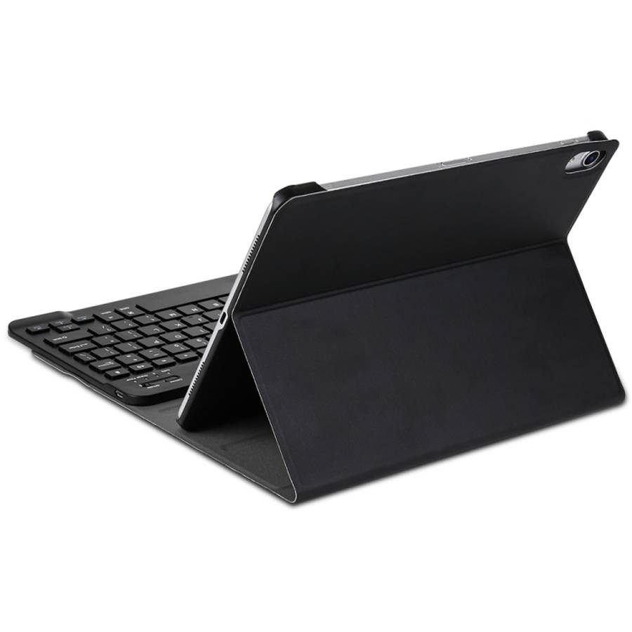 Detachable Bluetooth Keyboard + Brushed Texture Horizontal Flip Leather Tablet Case with Holder f...