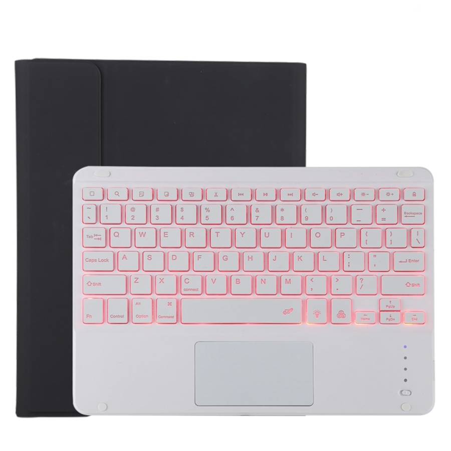 TG11BCS Detachable Bluetooth White Keyboard Microfiber Leather Tablet Case for iPad Pro 11 inch (...